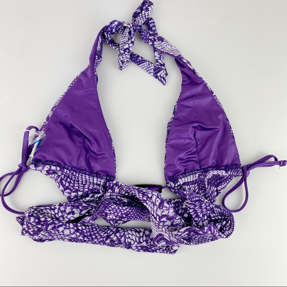 Beach Bunny Bikini Rendezvous Purple Python Bikini Set RARE - Picture 6 of 11